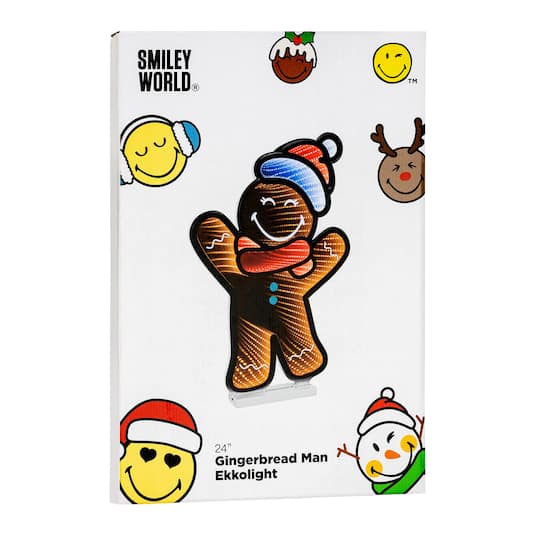 SmileyWorld® 24" Holiday Gingerbread Man EkkoLight